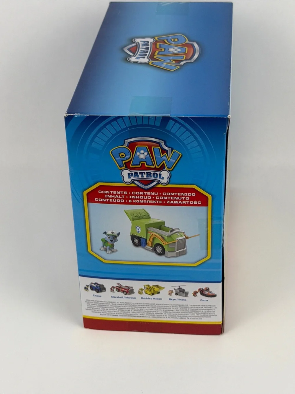 PAW Patrol, Rocky’s Recycle Truck, Toy Truck with Collectible Action Figure. New